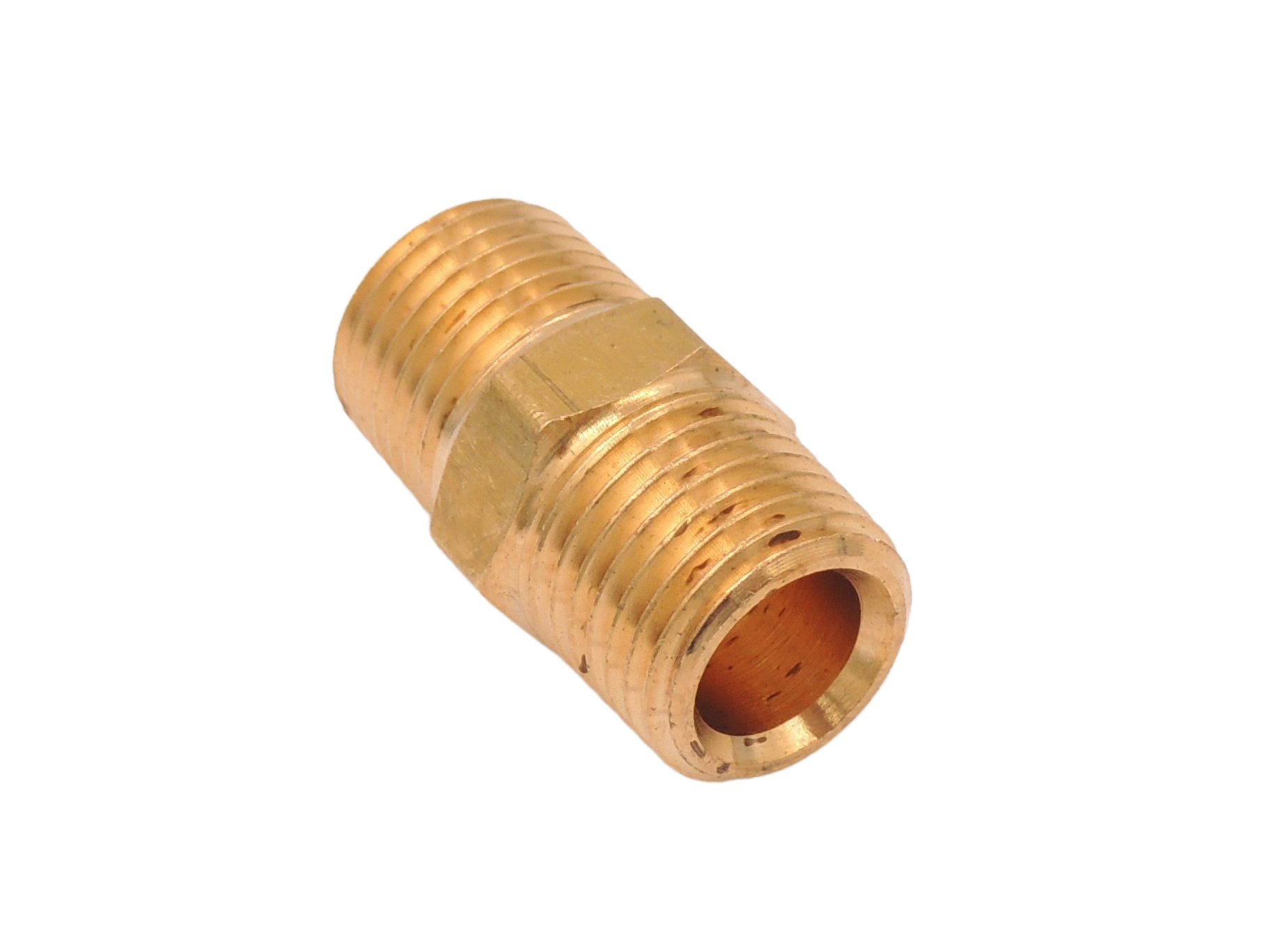 Brystnippel messing RG1/4"xRG1/4"