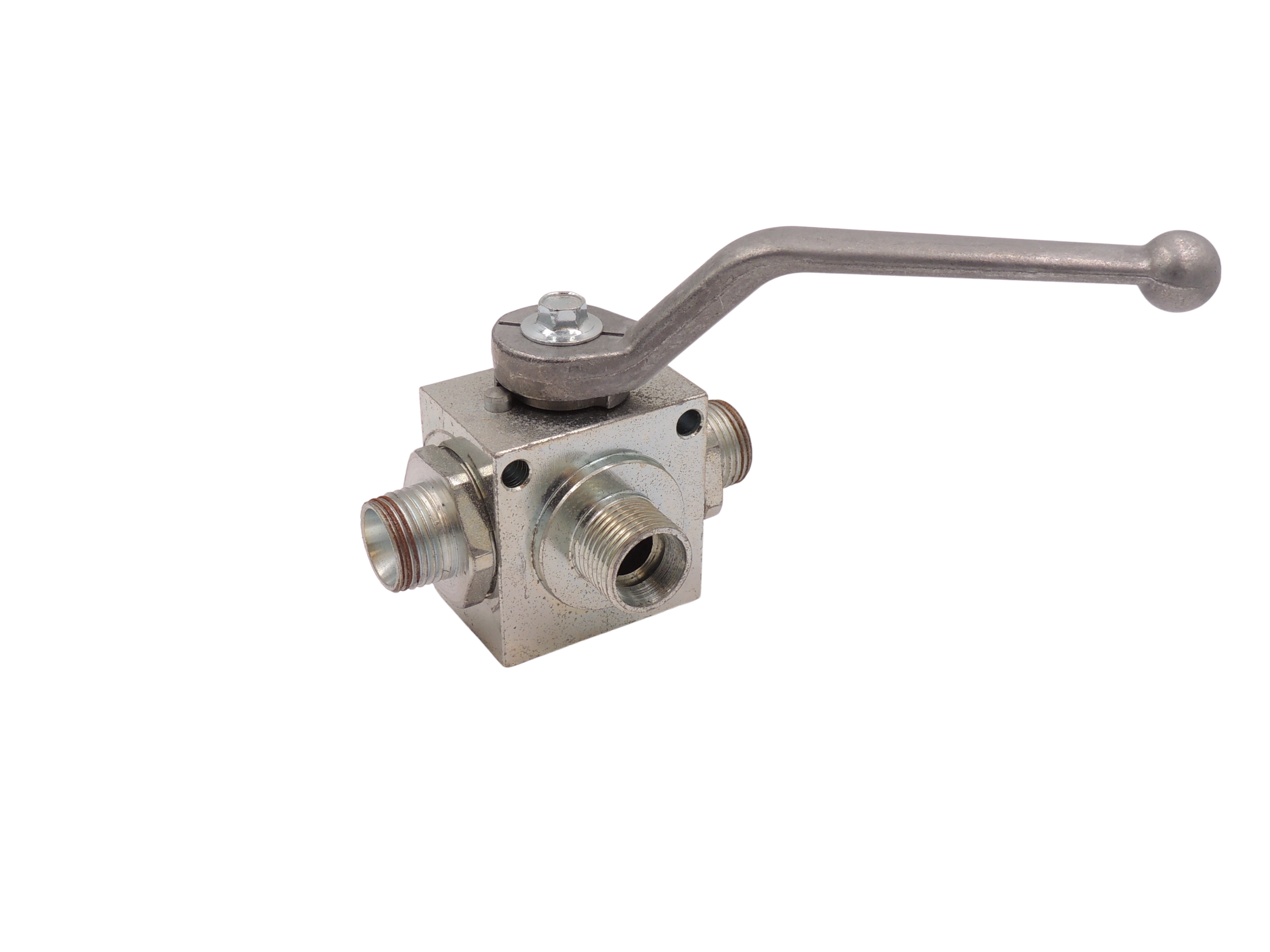 Kuglehane 3/8" 3-vejs - 12L(M18x1.5)