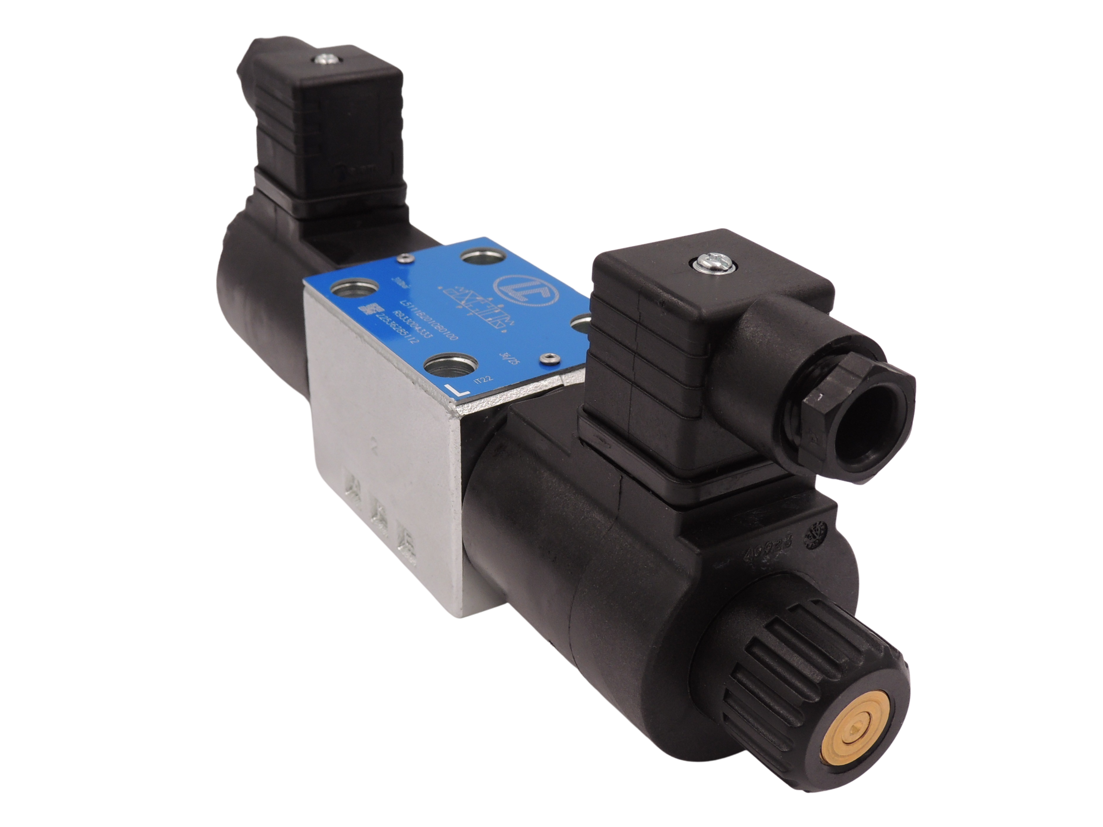 Magnetventil Cetop3-DV med lukket center - 12vDC - Max: 70 Liter.